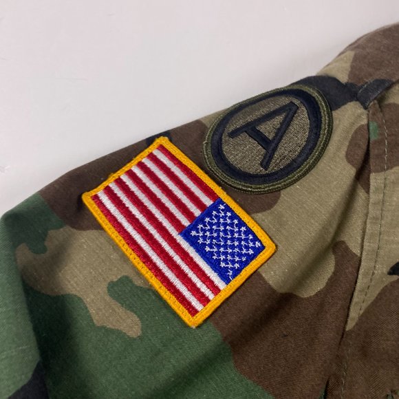 US Army Coat Cold Weather Camouflage Pattern Jacket Mens Small M65 Military Hood - Picture 4 of 16